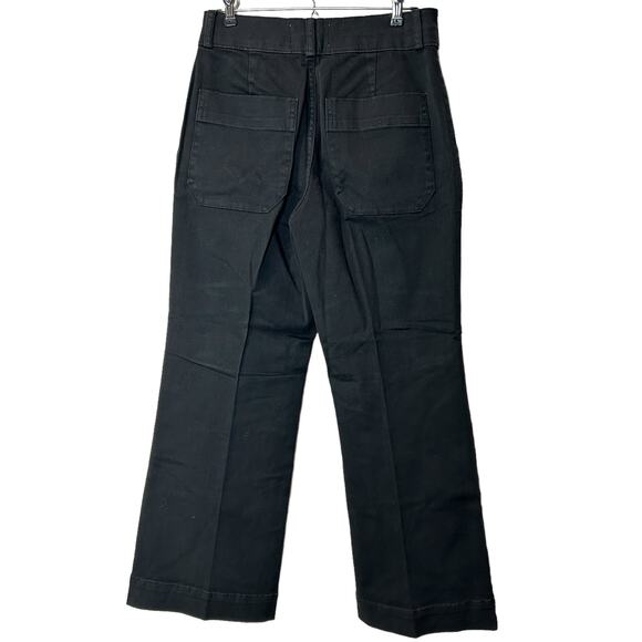 Everlane The Organic Kick Flare High Rise Ankle Pant Black Women 2 NWT - Picture 6 of 13